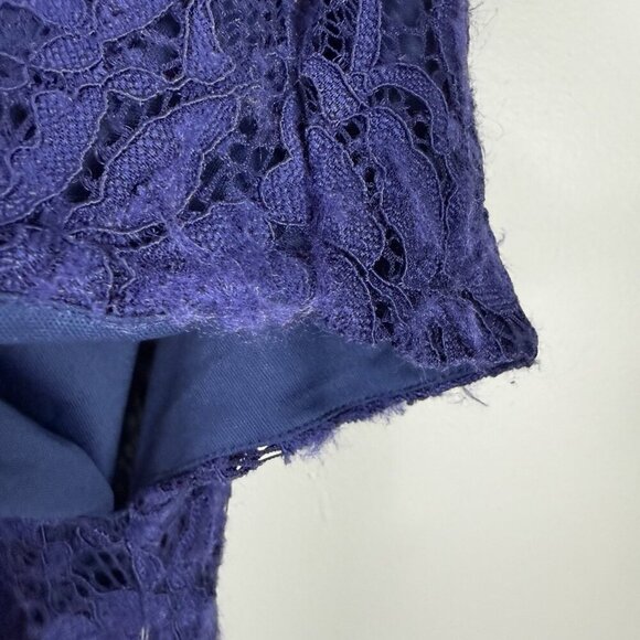 Alexia Admor Dress Small Lace Off Shoulder Cocktail Midi Sheath Party Wedding - Picture 9 of 11